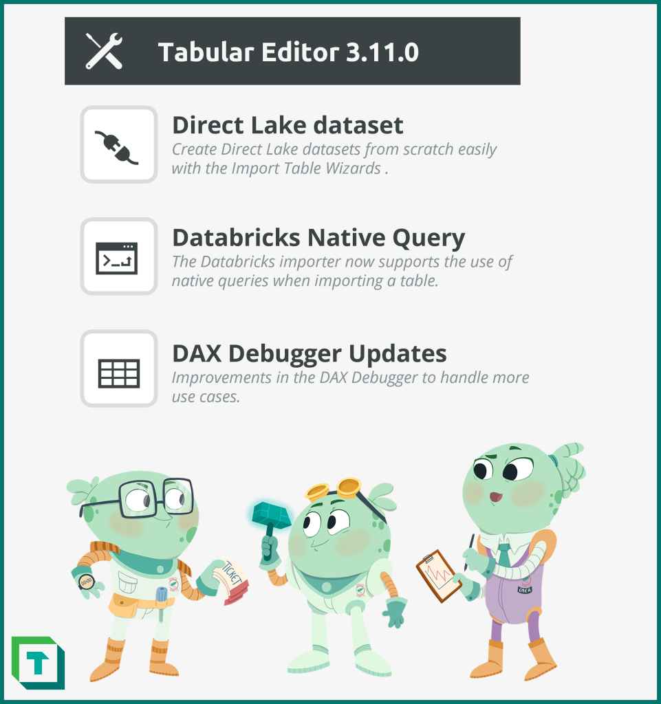 Major features of Tabular Editor version 3.11.0