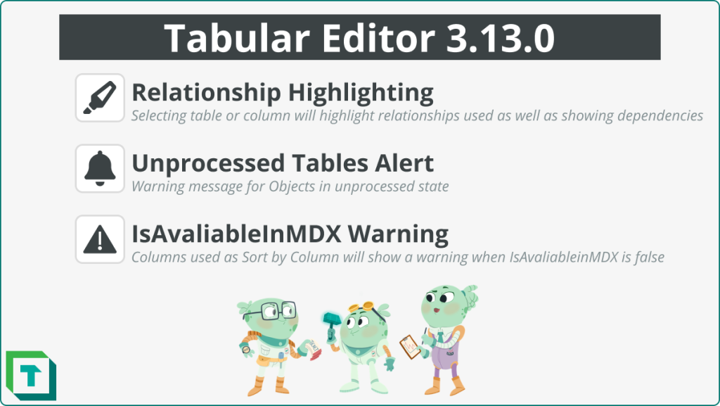 Tabular Editor 3.13.0 highlighted improvements