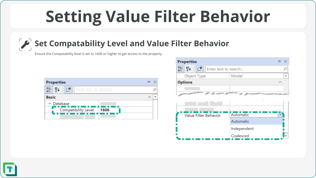 Figure 03: Setting the Value Filter Behavior property